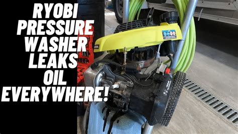 Ryobi Pressure Washer Leaking Oil